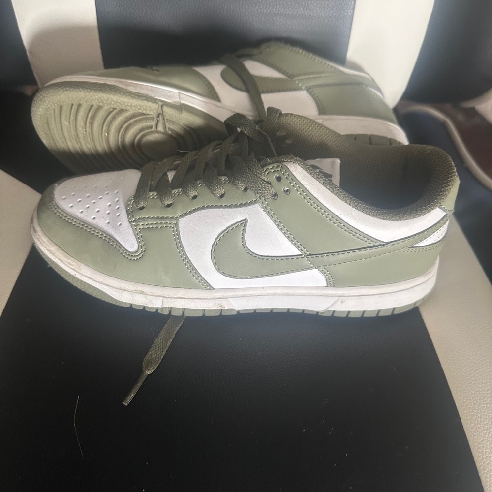 Nike Olive and White Sneakers